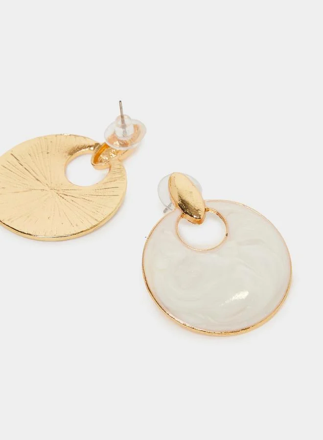 Styli Marble Effect Dangle Earrings